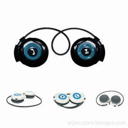 Mini Bluetooth Headset, Colored Sports MP3 Earphones, Built-in MIC and FM Radio, Lithium Battery